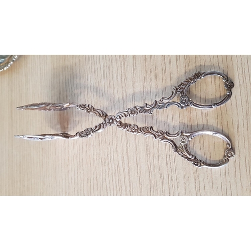 222 - Vintage Hallmarked .800 Solid Silver Sugar Tongs, Total Weight 42.5grms and Solid Silver Hallmarked ... 