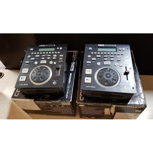 548 - DJ-Set of Accessories Tools inc; 2 x CDT-525 Gem Sound / CD Players Mixer Dap Audio Platinum Serial ... 