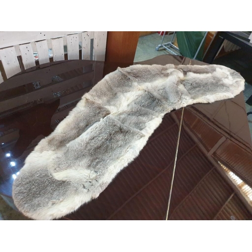 78 - Large Fur Stole (Approx 170cm x 45cm Overall)