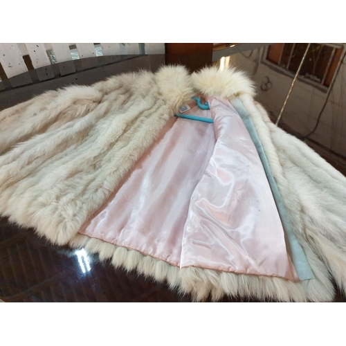 79 - Fur Coat, Silver Fox (?) (Approx Size M/14)