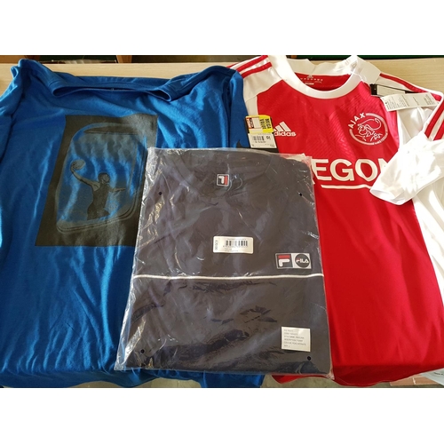 443 - 3 x Sport Men's T-Shirts (Adidas and Fila, Size L & Nike Size XXL)