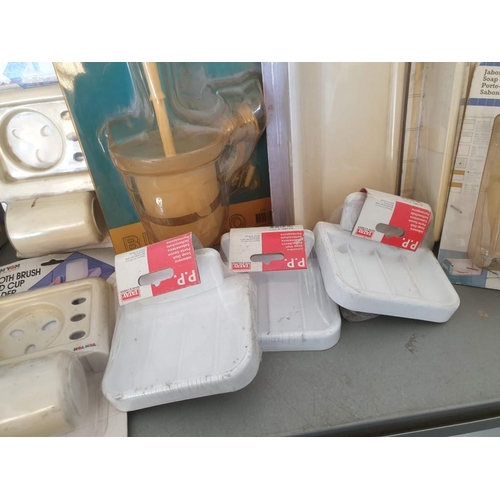 582 - Qty of Bathroom Accessories (Shelves, Soap Dish, Toothbrush Holders ets) ** Trade sale, VAT is payab... 