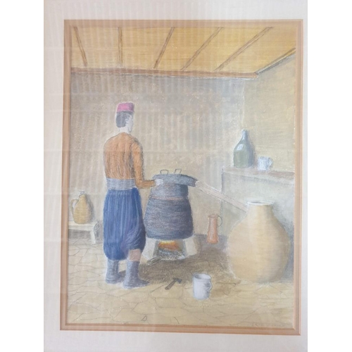 63 - Collection of Framed Water Colour Paintings by Eric Squire; Coastal Scenes, Watermill, Pissouri Chur... 