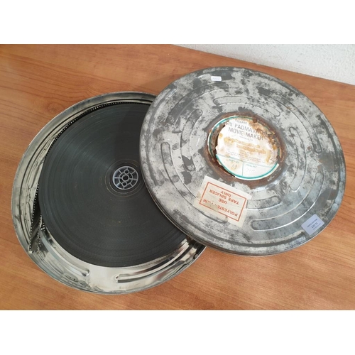 Vintage 35mm Film Reel in Metal Case (Ø: 40cm)