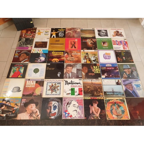 65 - Collection of Assorted LP Vinyl Records (Approx. 42) with Black Carry Case 
* See Multiple Catalogue... 