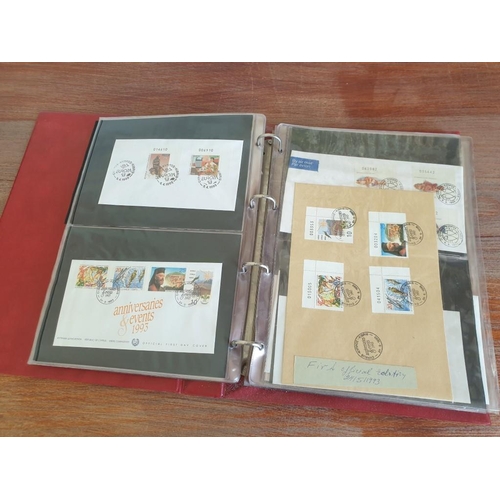137 - First Day Cover Stamp Album with Collection of Approx. 54 x Cyprus First Day Covers, Circa 80's & 90... 