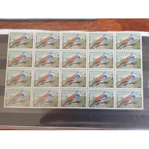 143 - Large Collection of Mint Cyprus Stamps (14 x Packs of Parts Sheets)