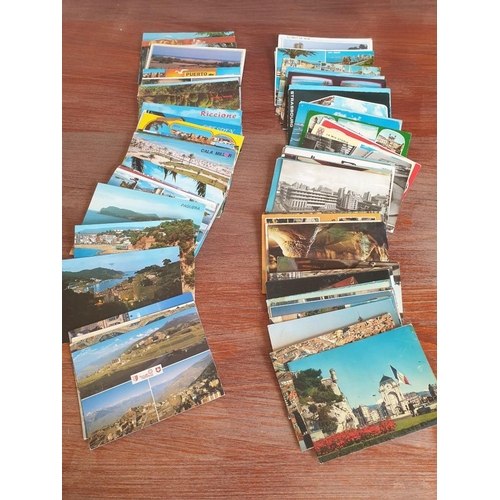 146 - Collection of Approx. 90 x Postcards, Mostly Europe (France, Germany, Italy, etc, 1980's, Some Unuse... 