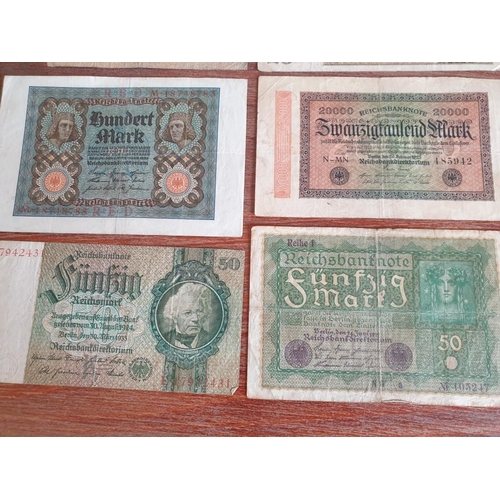148 - Collection of 7 x Early German Banknotes