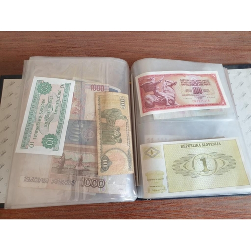 149 - Collectors Folder with Approx. 32 x Assorted World Bank Notes