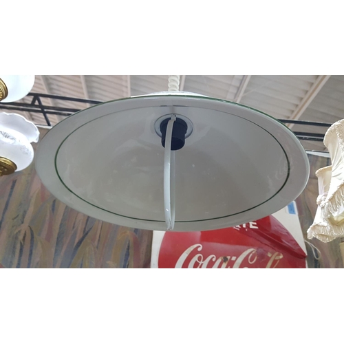 532 - Ceramic Shade with Fruit Pattern, Retro 
