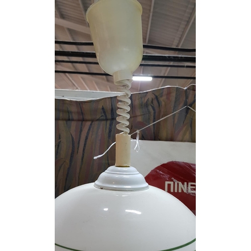 532 - Ceramic Shade with Fruit Pattern, Retro 