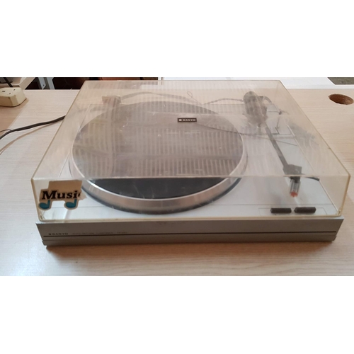 535 - Retro  Sanyo TP 240 Electric Turntable (Un-Tested)