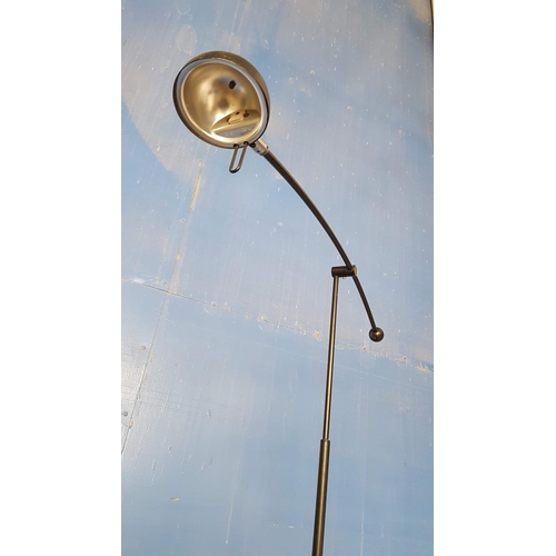 542 - Modern Black Standing Floor Lamp (A/F) (Un-Tested)