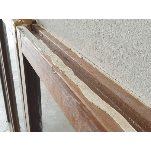 725 - 3 x Solid Wood Windows with Sealed Unit Double Glazing (Two with Reflective Film) (A/F Some Beading ... 