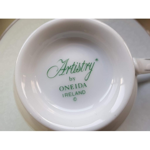738 - Large Collection of Artistry Tableware and Tea Set by 'Oneida', Ireland, Incl. 2 x Round Lidded Ture... 