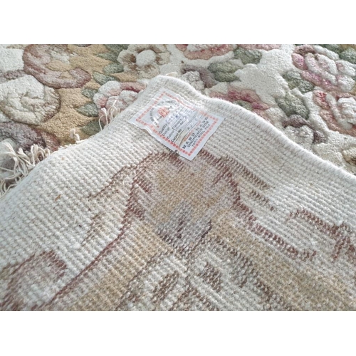 743 - Large Indian Handmade Deep Pile Wool Carpet with Classical Pattern (Approx 280 x 230cm)