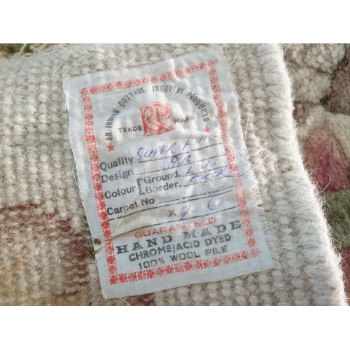 743 - Large Indian Handmade Deep Pile Wool Carpet with Classical Pattern (Approx 280 x 230cm)