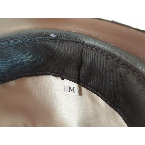 745 - Leather & Suede Stetson / Cowboy Hat by 'Winfield Cover Co, San Franccisco, USA', (Size M)
