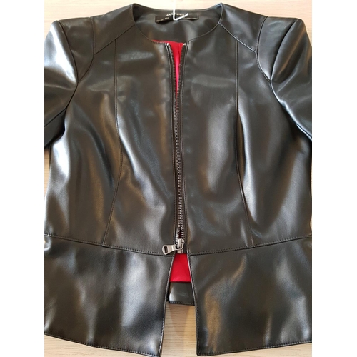 757 - Zara Basic Black Ladies Jacket, Size S (100% Polyester)