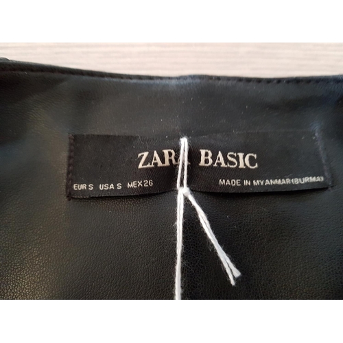 757 - Zara Basic Black Ladies Jacket, Size S (100% Polyester)