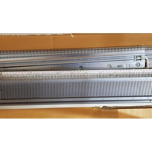566 - Brother KH-890 (Made in Japan) Knitting Machine, Ribbing Attachment, Model KR-850 and Special Table
