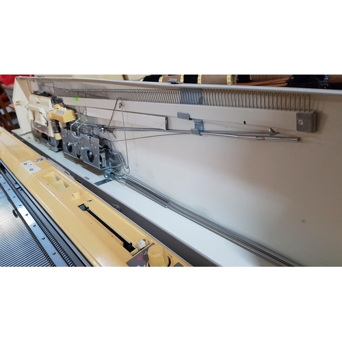 566 - Brother KH-890 (Made in Japan) Knitting Machine, Ribbing Attachment, Model KR-850 and Special Table