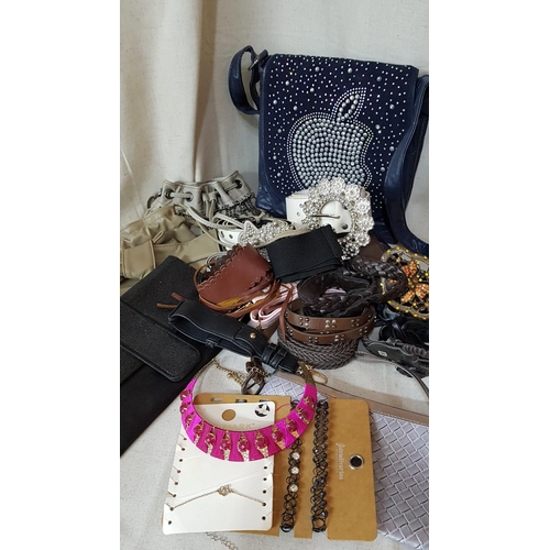 571 - Collection of Girl's Accessories inc Small Handbags, Belts, Jewellery etc