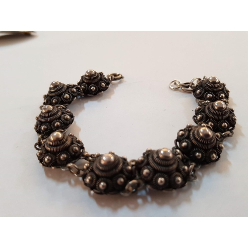 576 - Decorative Tribal Style Bracelet and Broach (2)