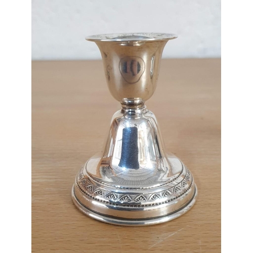 709 - Antique Sterling Silver Bud / Flower Vase (UK, Birmingham, Circa 1904) (Approx 80gr, H:12cm) Togethe... 