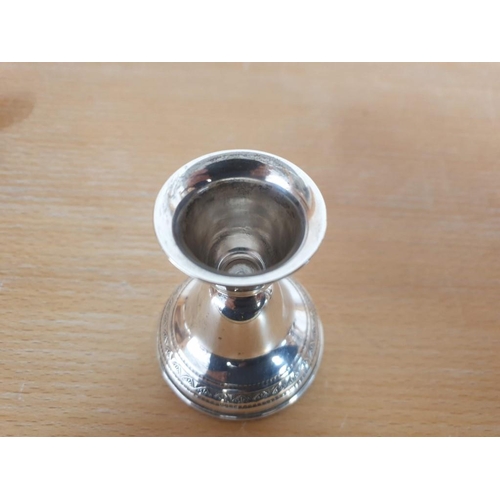 709 - Antique Sterling Silver Bud / Flower Vase (UK, Birmingham, Circa 1904) (Approx 80gr, H:12cm) Togethe... 