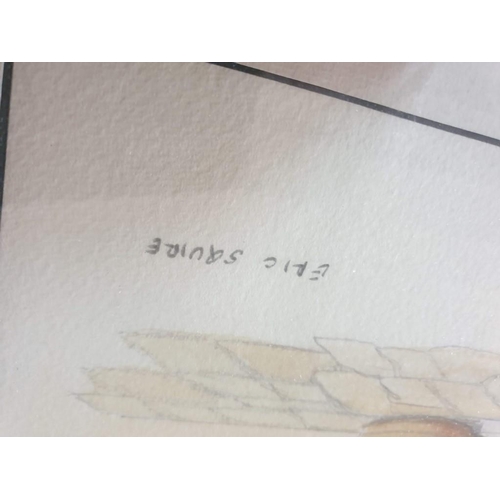 714 - Collection of Framed Water Colour Paintings by Eric Squire; Coastal Scenes, Watermill, Pissouri Chur... 