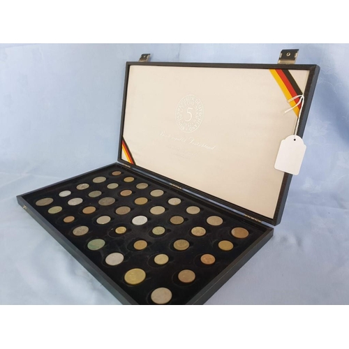 151 - Collection of Assorted Coins (2 x Trays) in German Coin Case (Approx. 41 x 23 x 3.5cm)
