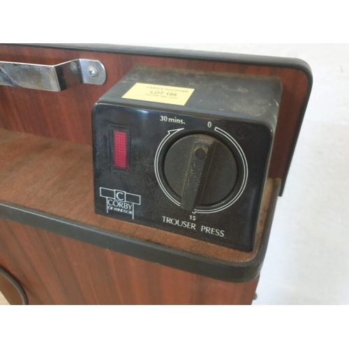 199 - Corby 'Classic' Trouser Press