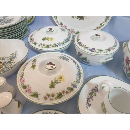 32 - Huge Collection of Royal Worcester Tableware in 'Worcester Herbs' Pattern, Incl. Dinner Service and ... 