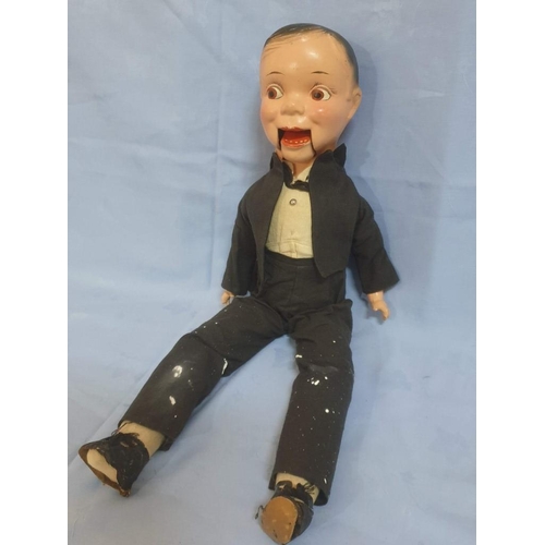 78 - Vintage 'Reliable Toy Co, Canada' Boy Doll, Talking(?) with Pull String, (Approx. H: 60cm), (A/F).