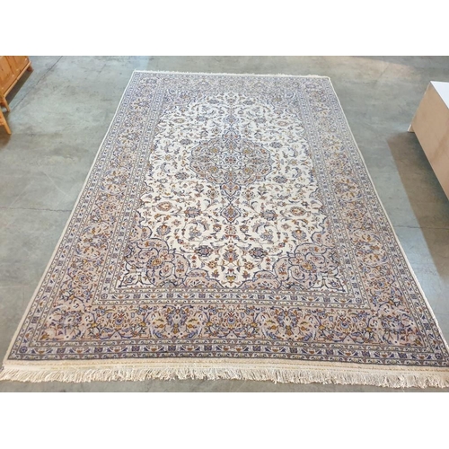 95 - Large Hand Woven Persian Silk & Wool Carpet (Approx. 3.6 x 2.4m)