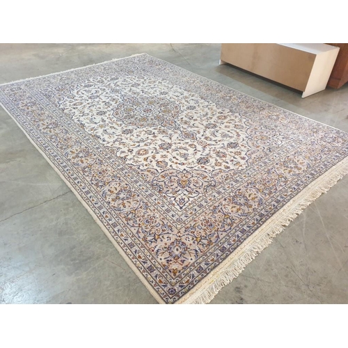95 - Large Hand Woven Persian Silk & Wool Carpet (Approx. 3.6 x 2.4m)