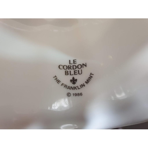 36 - Collection of 5 x Franklin Mint Porcelain Jelly Molds; 'Le Cordon Bleu' Collection (5)