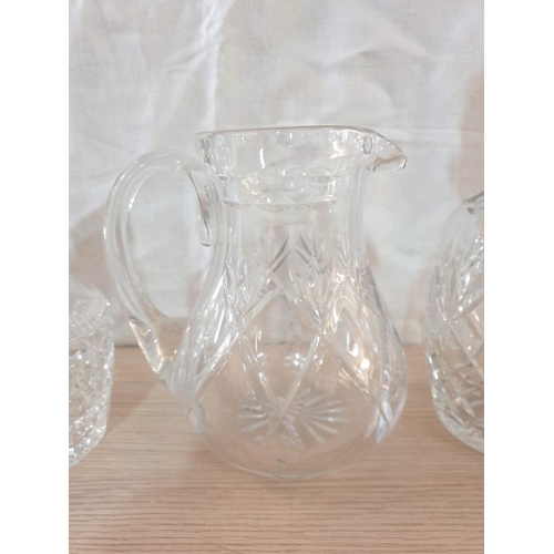 87 - 2 x Crystal Decanters and Crystal Jug (A/F) (3)