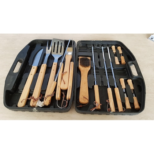 105 - 'Edward Jones' Grill Tool Set in Plastic Case (Un-Used)