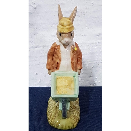 157 - Royal Doulton Bunny Kins Gardener (1995) Porcelain Figurine (DB156), (H:11.5cm)