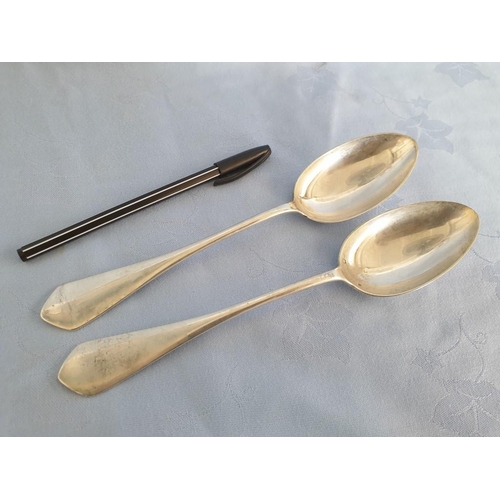 51 - Pair of .800 Silver Serving Spoons (Approx. 22cm Long and 70g each), (2)
 
Nb. Tested with XRF Metal... 