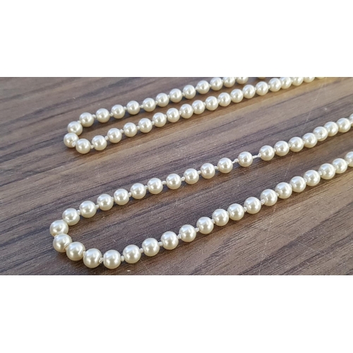 169 - Vintage Pearl Necklace (L:148cm)