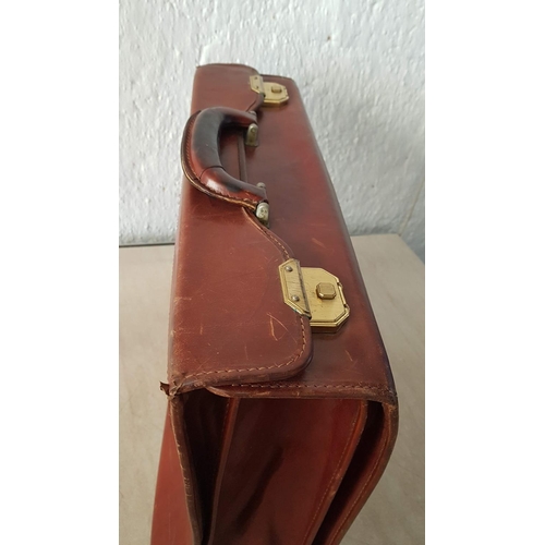 187 - Retro Leather Brown Attached Case