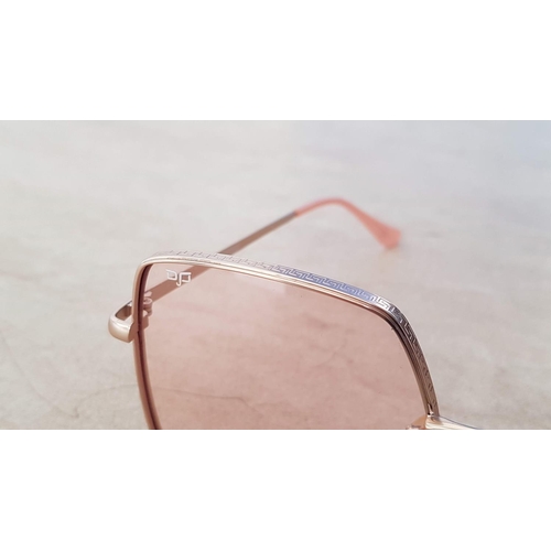 191 - OJO Sunglasses with Square Gold Colour Metal Frames (340TR52006)