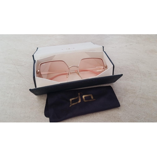 191 - OJO Sunglasses with Square Gold Colour Metal Frames (340TR52006)