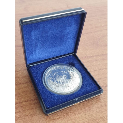 253C - 1986 World Wildlife Fund £1 Silver Proof Coin in Capsule & Presentation Case with Mouflon on the Rev... 