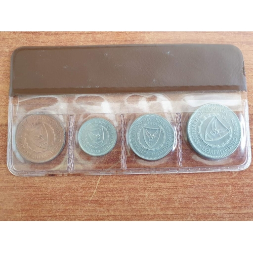 260A - 2 x Central Bank of Cyprus Uncirculated Coin Sets, 1978 & 1979 (9 x Coins, Ranging from 5 Mils to 50... 