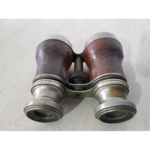 255B - Pair of Vintage Opera Glasses (Binoculars) with Original Leather Case